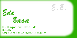 ede basa business card